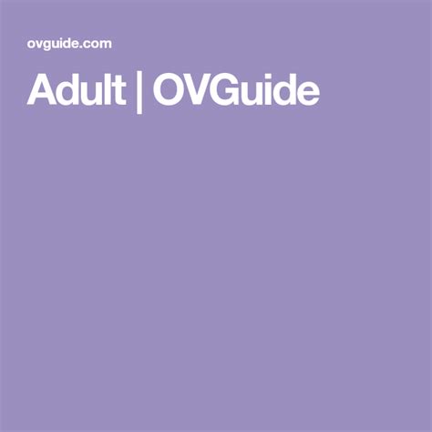 ovguide adult|Home